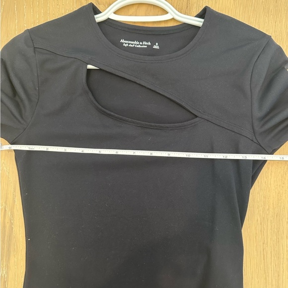 Abercrombie Long Sleeve Cutout Crew Bodysuit small Crewneck Tight Going Out Top - Picture 12 of 12